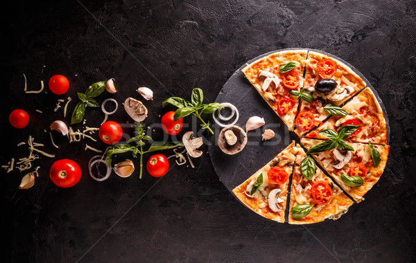 Concept of pizza Stock photo © grafvision
