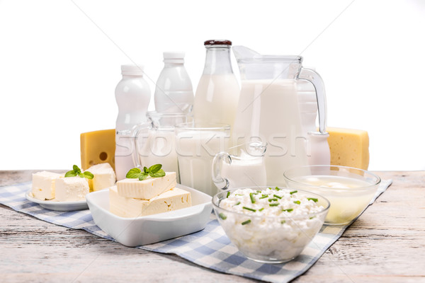 乳製品 老 木桌 雞蛋 表 生活 商業照片 © grafvision