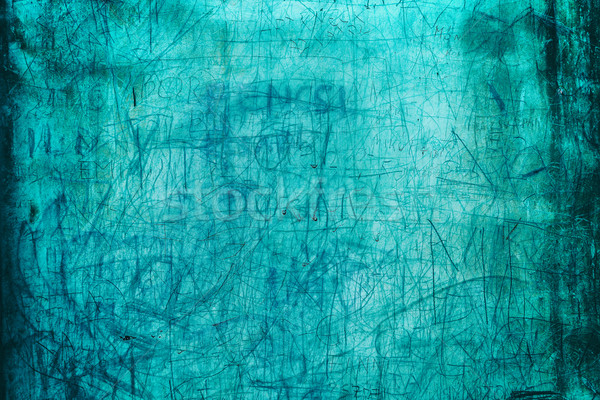 [[stock_photo]]: Endommagé · métal · vert · résumé · peinture · fond