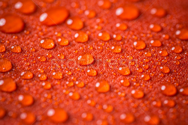 Rot wasserdicht Wassertropfen Kleidung Drop Muster Stock foto © grafvision