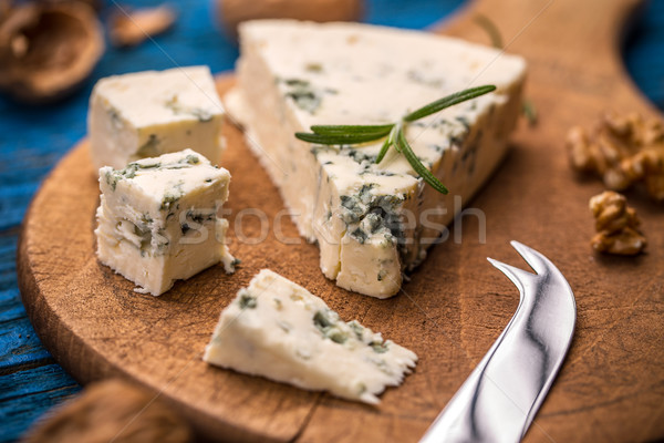 Slices of danish blue cheese  Stock photo © grafvision