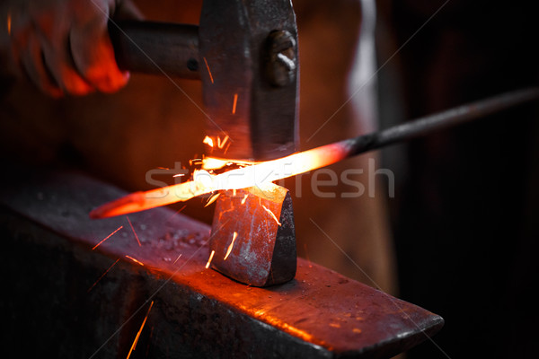 Blacksmith at work Stock photo © grafvision