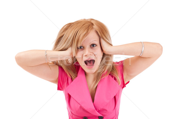 Screaming woman Stock photo © grafvision