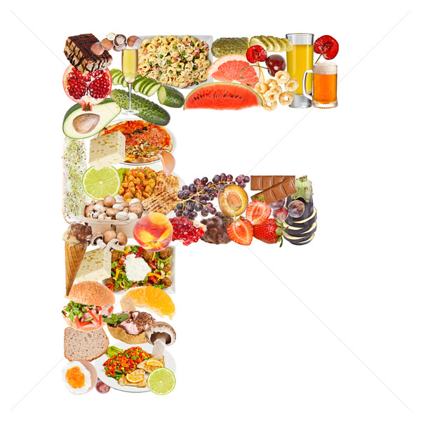 Letter F made of food Stock photo © grafvision