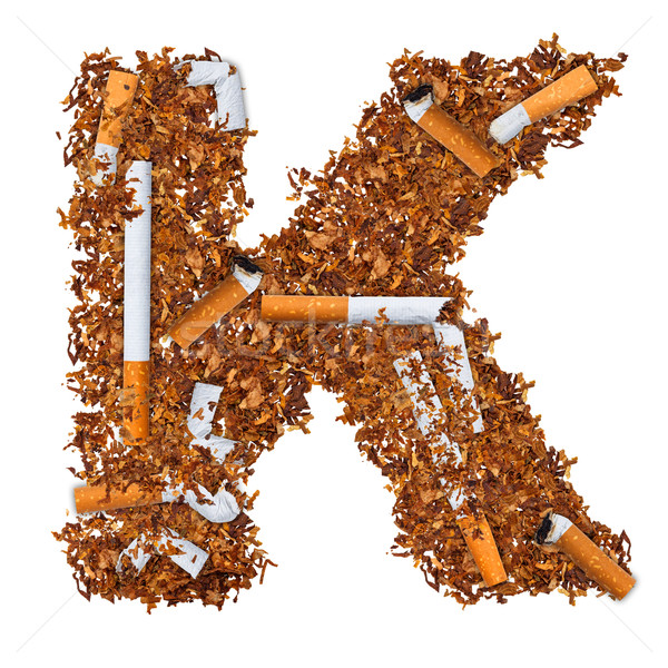 Carta cigarrillos secado fumar tabaco hojas Foto stock © grafvision