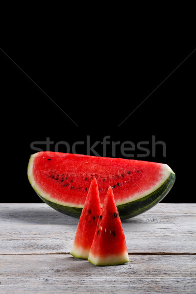 Foto stock: Melancia · fatias · água · comida · fruto