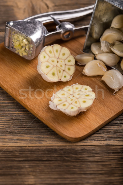 Half garlic bulb Stock photo © grafvision