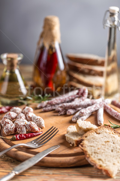 Slami sausages Stock photo © grafvision