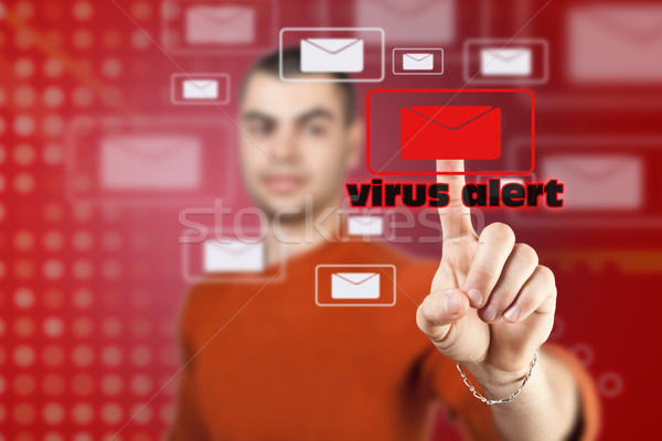 Virus alert concept Stock photo © grafvision