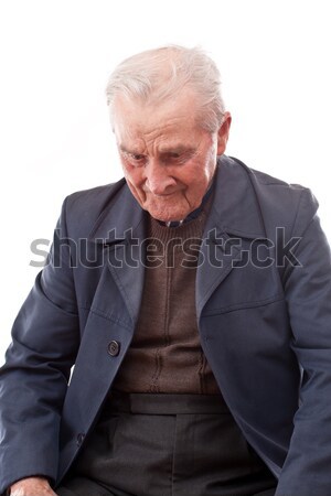 Senior uomo bianco sorriso faccia ritratto Foto d'archivio © grafvision