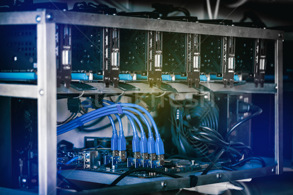 Close up details of mining rig Stock photo © grafvision