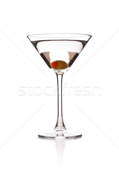 Martini oliwy szkła bar koktajl Zdjęcia stock © grafvision