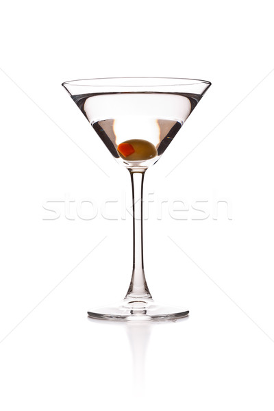 Martini oliva vetro bar cocktail Foto d'archivio © grafvision