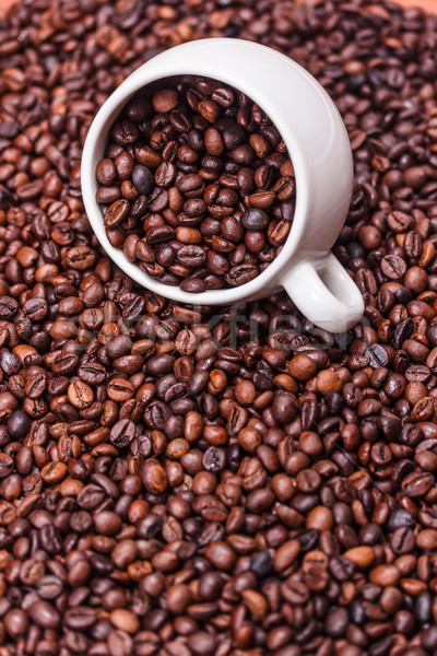 Csésze kávéscsésze kávé tele kávé fehér Stock fotó © grafvision