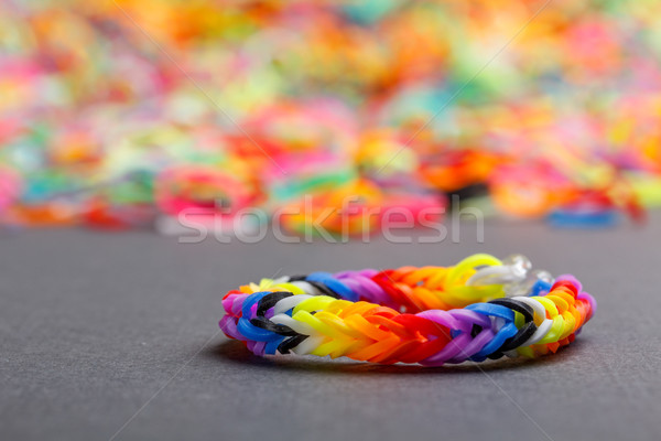 Colorido flexível arco-íris criança engraçado criador Foto stock © grafvision