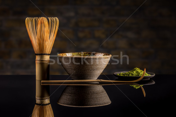Matcha fine powdered green tea Stock photo © grafvision