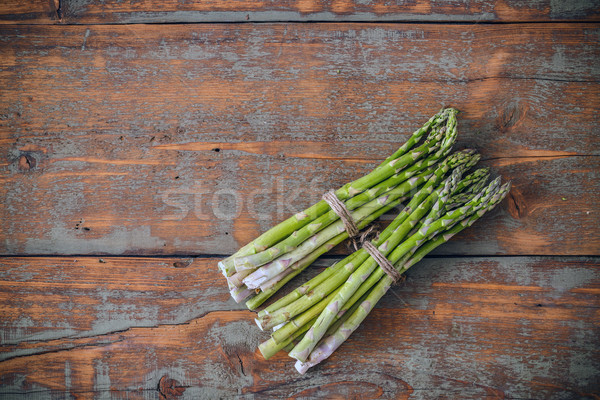 Fresh asparagus bunches Stock photo © grafvision