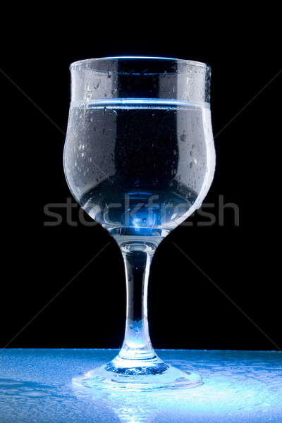 Tiszta víz üveg fekete ital tiszta alkohol Stock fotó © grafvision