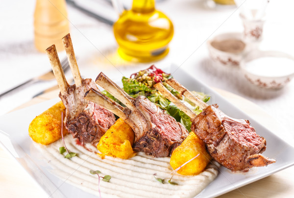 Grilled lamb steak Stock photo © grafvision