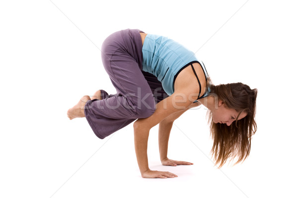 Stock photo: woman practising yoga