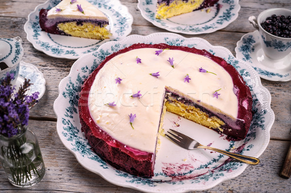 Cake with cream cheese  Stock photo © grafvision
