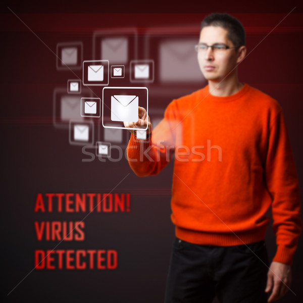 Virus detected Stock photo © grafvision