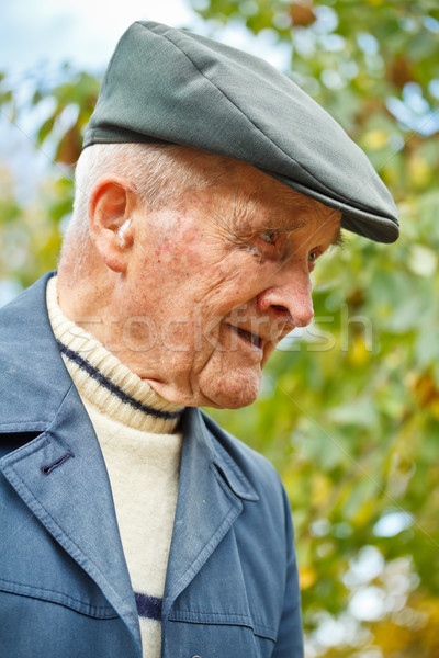 Profile of an old man Stock photo © grafvision