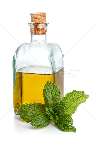 Aceite de oliva extra virgen blanco alimentos vidrio Foto stock © grafvision