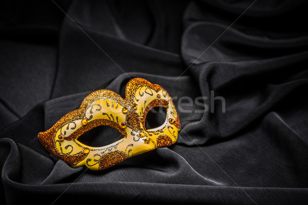 Foto stock: Feminino · carnaval · máscara · preto · festa · fundo