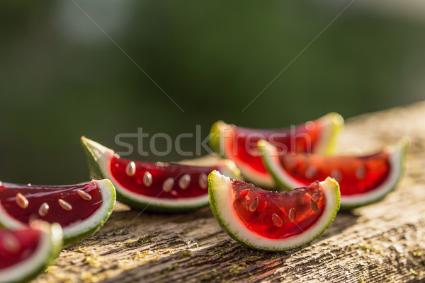 Stockfoto: Watermeloen · gelei · kalk · schil · vruchten · dessert