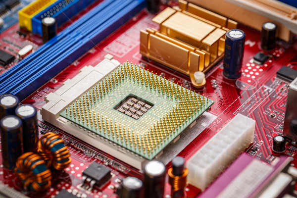 コンピュータ のCPU  技術 インターネット 背景 デジタル ストックフォト © grafvision