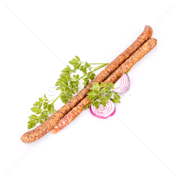 Salami smoked sausage Stock photo © grafvision