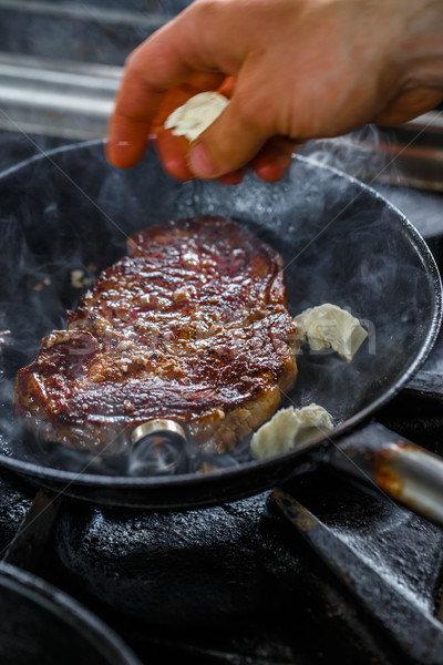 Pork meat steak Stock photo © grafvision
