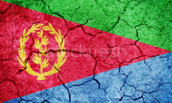 Eritrea bandera secar tierra suelo textura Foto stock © grafvision