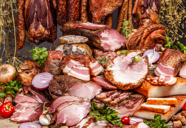 Various pork meat products Stock photo © grafvision