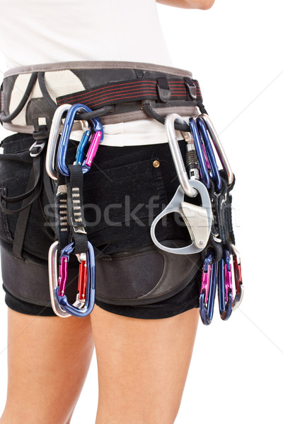 Mountaneer with climbing equipment, Stock photo © grafvision