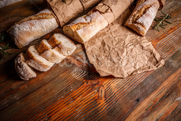 Stock photo: Crusty cereal baguettes