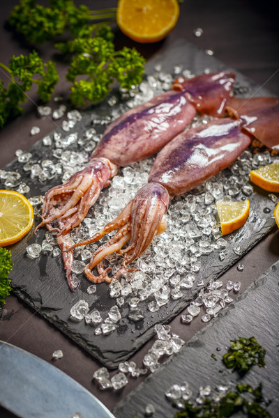 Uncooked fresh cuttlefish Stock photo © grafvision