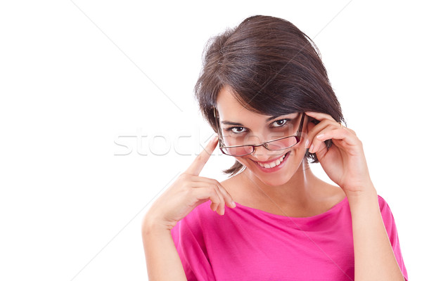 female smiling Stock photo © grafvision