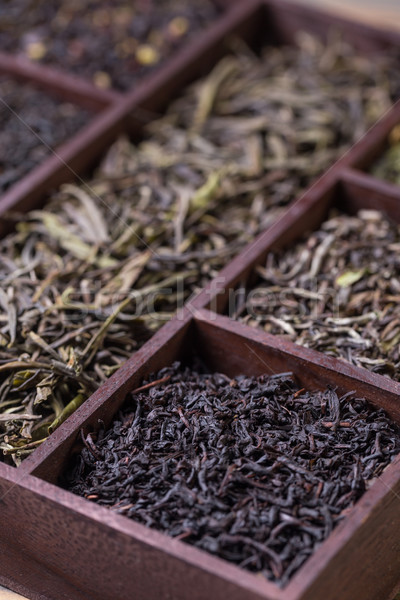 Trocken Tee Holz Feld Sortiment Stock foto © grafvision