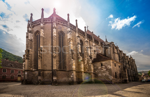 Foto d'archivio: Nero · chiesa · gothic · costruzione · muro