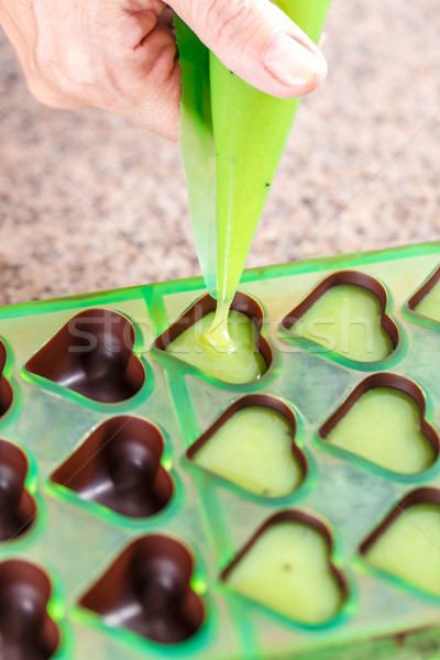 Homemade chocolate praline Stock photo © grafvision