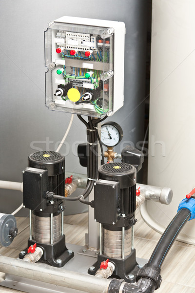 Wasser modernen Zimmer Ausrüstung Heizung pumpen Stock foto © grafvision
