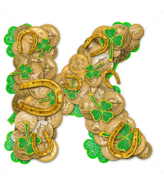 St. Patricks Day holiday letter K Stock photo © grafvision