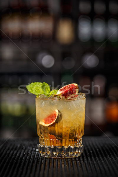 Cocktail with fig  Stock photo © grafvision