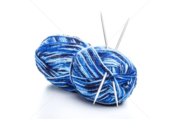 Blue knitting yarn  Stock photo © grafvision