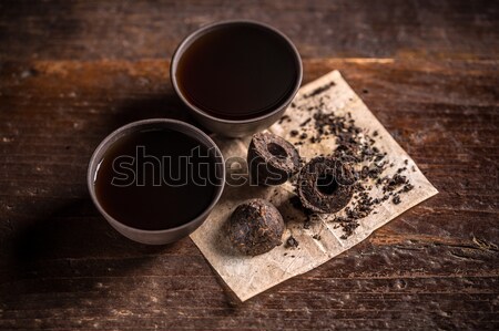 Pressed pu-erh tea  Stock photo © grafvision