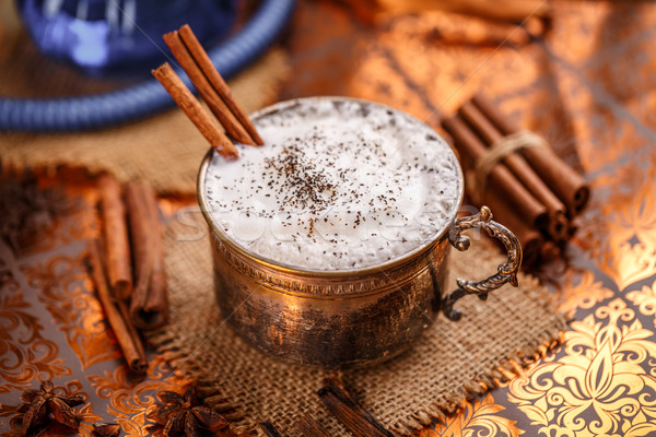 Chai latte spiced black tea Stock photo © grafvision