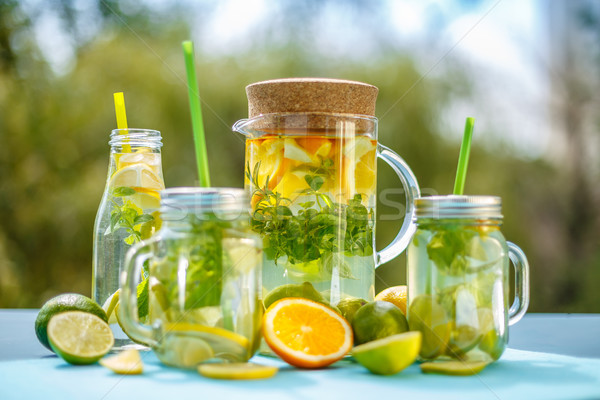 Cold infused detox water Stock photo © grafvision