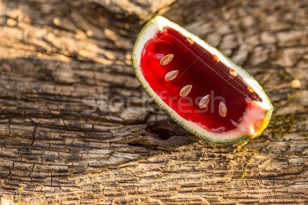 Aardbei gelei kalk zomer Rood dessert Stockfoto © grafvision